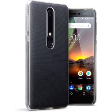 Hoesje voor Nokia 6.1 (2018), gel case, doorzichtig