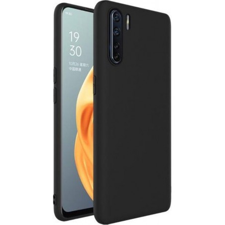 Oppo A91 Hoesje Zwart - Siliconen Back Cover