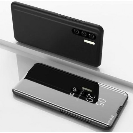 Flip Mirror Stand Set Cover voor Galaxy Note 10+ _ Zwart