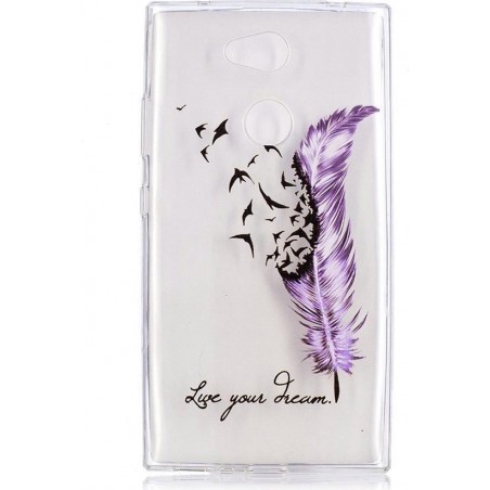 Shop4 - Sony Xperia L2 Hoesje - Zachte Back Case Feather to Birds