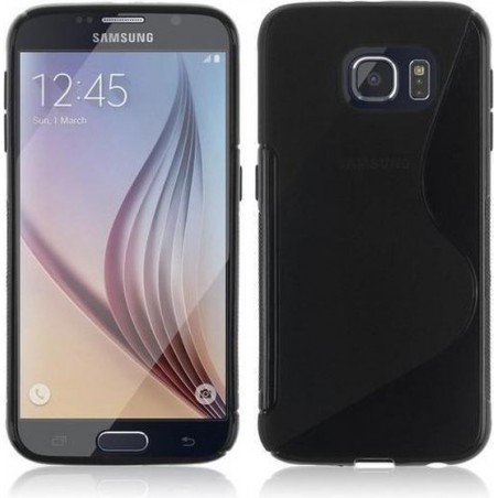 Samsung Galaxy S6 Edge Silicone Case s-style hoesje Zwart