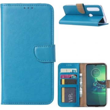 Motorola Moto G8 Plus - Bookcase Turquoise - portemonee hoesje