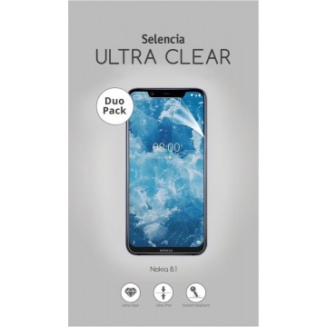 Selencia Duo Pack Ultra Clear Screenprotector voor Nokia 8.1
