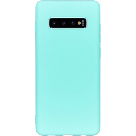 iMoshion Color Backcover Samsung Galaxy S10 Plus hoesje - Mintgroen