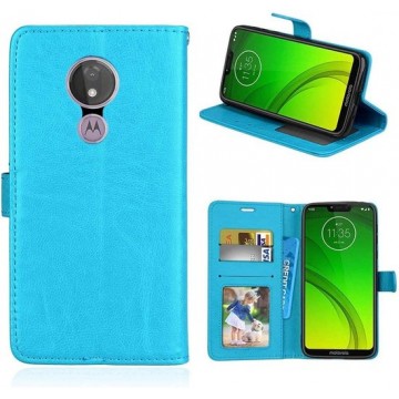 Motorola Moto G7 Power hoesje book case turquoise