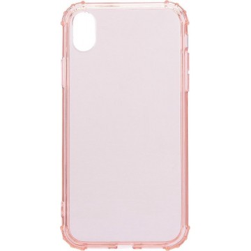 Eenvoudige stijl TPU schokbestendig beschermende achterkant van de behuizing voor de iPhone XR (roze)