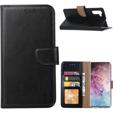 Samsung Galaxy Note 10 Plus - Bookcase Zwart - portemonee hoesje