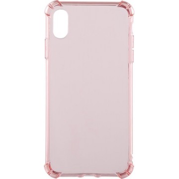 0.75mm Dropproof Transparant TPU Case voor iPhone XS Max (roze)