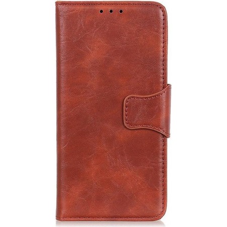 Shop4 - Samsung Galaxy A80 Hoesje - Wallet Case Cabello Bruin