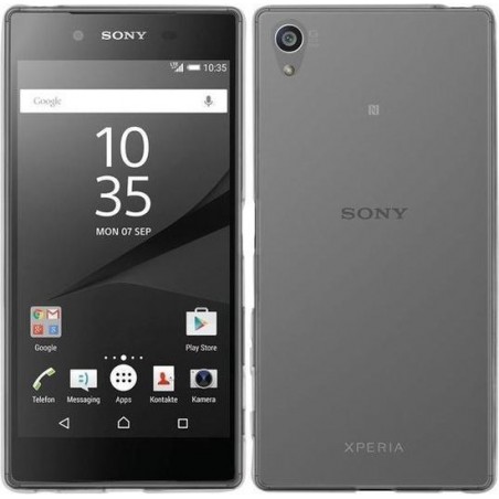 Sony Xperia Z5 Compact hoesje dark Silicone Case Transparant