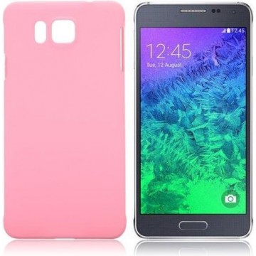 Samsung Galaxy Alpha - hoes, cover, case - PC - Mat - roze