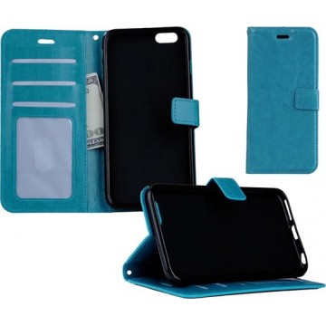 iPhone 5 Flip Case Cover Flip Hoesje Book Case Hoes Turquoise