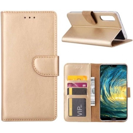 Huawei P20 Pro - Bookcase Goud - portemonee hoesje