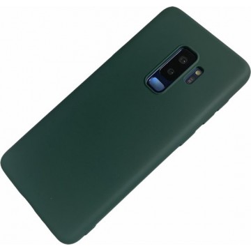 Samsung Galaxy S9 Plus - Silicone hoesje Justin donker groen