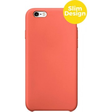 iPhone 6 en 6s Telefoonhoesje | Siliconen Soft Touch Smartphone Case | Back Cover Oranje