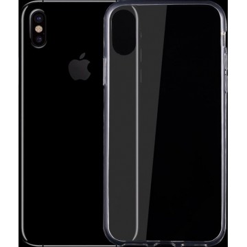 Let op type!! For iPhone X  0.75mm Ultra-thin Transparent TPU Protective Case(Transparent)