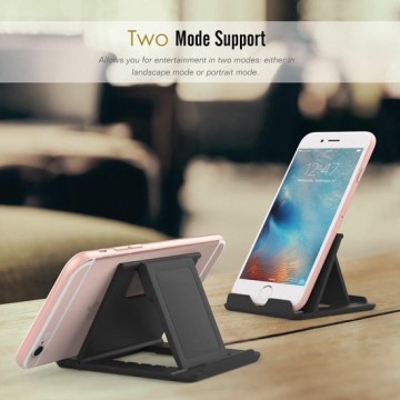 Universele Draagbare Stand Tablet / Smartphone Houder tot 7" - Zwart