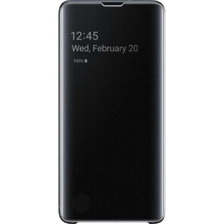 Basic Hoesjes - Flip case Cover - Prism   zwart - voor Samsung Galaxy S10 Plus