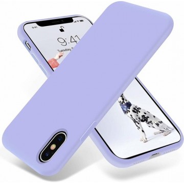 Silicone case iPhone X / Xs - paars