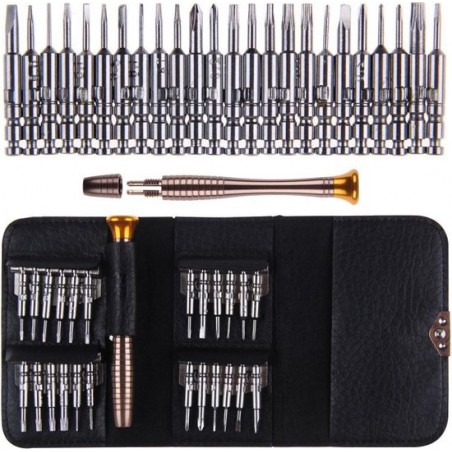 25 in 1 professionele toolkit schroevendraaier set compleet voor o.a. telefoon reparatie