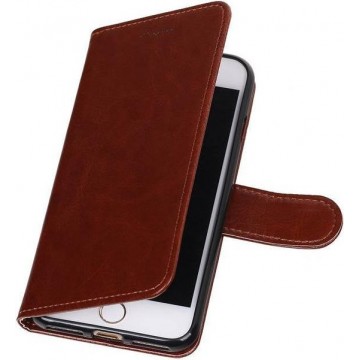 iPhone 7 / 8 hoesje SE 2020- Bruin - Bookcase iPhone 7 / 8 - Flipcase - Telefoonhoesje iphone 7 - walletcase - pasjes