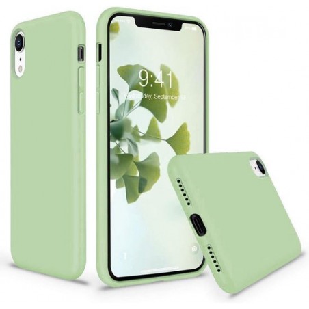 Apple iPhone XR Hoesje Groen - Siliconen - Full Body