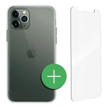 TORCE® iPhone 11 Pro Hoesje - Case Transparant + Gratis Glass Screenprotector