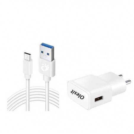 OLESIT 5V 2A 10W. 1 poort USB Oplader UNS-1538 OLESIT Adapter - 1.5 Meter -  voor o.a. Samsung S20 / S10 / A51 etc