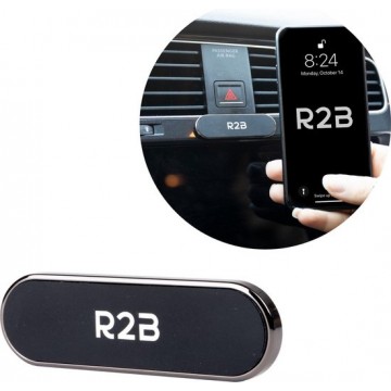 R2B Telefoonhouders auto magnetisch - Geschikt voor dashboard en console - Inclusief 2 magneten - Universeel - Zwart