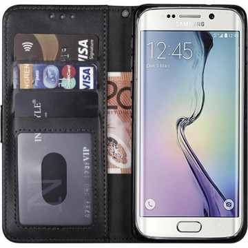 samsung s7 hoesje bookcase zwart - Samsung galaxy s7 hoesje bookcase zwart wallet case portemonnee book case hoes cover hoejses