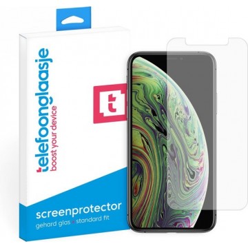 iPhone Xs Screenprotector Glas - Tempered glass - Standard Fit - Screenprotector iPhone Xs - iPhone Xs Screen Protector