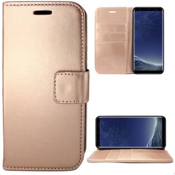 Samsung S8 Hoesje - Samsung Galaxy S8 Hoesje - Book Case Leer Wallet Roségoud
