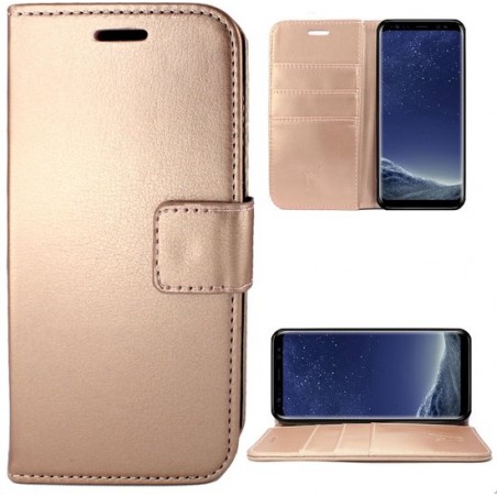 Samsung S8 Hoesje - Samsung Galaxy S8 Hoesje - Book Case Leer Wallet Roségoud
