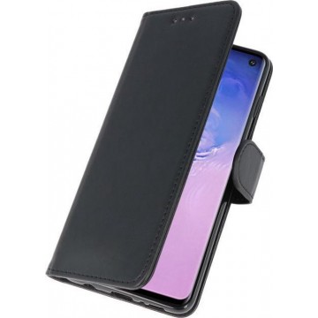 Samsung S10 hoesje - Zwart - Bookcase Samsung S10 - Flipcase - Telefoonhoesje Samsung S10 - walletcase - pasjes