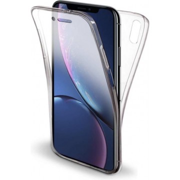 Apple iPhone XR Hoesje + Screenprotector - 2 in 1 Siliconen TPU Case Transparant