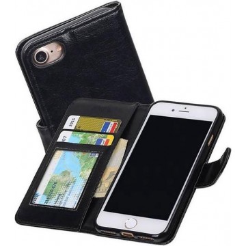 Apple iPhone 7 / 8 Portemonnee Hoesje Booktype Wallet Case Zwart
