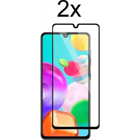 Samsung a41 screenprotector - Samsung galaxy a41 screen protector glas - screenprotector Samsung a41 - Full cover - 2 stuks