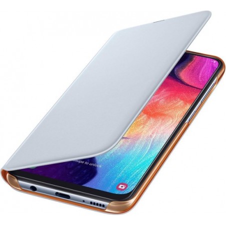 Samsung flip wallet - Samsung Galaxy A50 - Wit