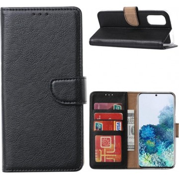 Samsung Galaxy  S20 FE (2020) Hoesje Book Case Leer Wallet - Zwart