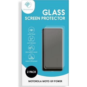 iMoshion Screenprotector Motorola Moto G9 Power Gehard Glas - 2 Pack