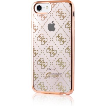 Guess TPU Transparant case 4G - goud - voor iPhone 7/8