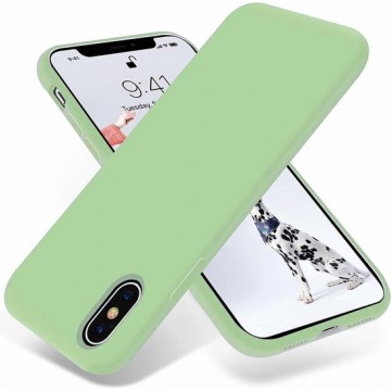 Silicone case iPhone X / Xs - lichtgroen