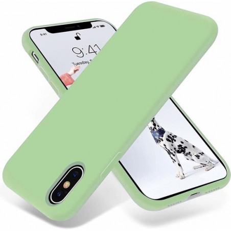 Silicone case iPhone X / Xs - lichtgroen