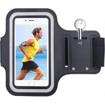 Samsung Galaxy S20 Plus Sportband hoes Sport armband hoesje Hardloopband Zwart Pearlycase