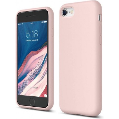 iPhone 7 / 8 / SE 2020 Siliconen Hoesje Roze