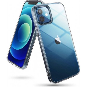 Fusion Backcover voor iPhone 12, iPhone 12 Pro - Mat transparant