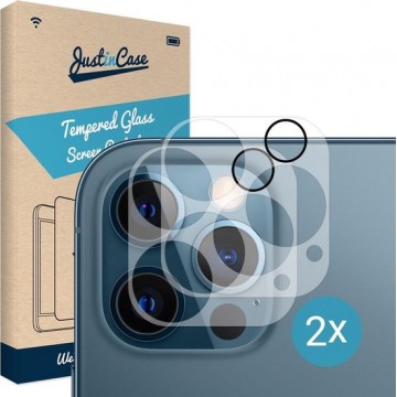 Just in Case Tempered Glass voor de Apple iPhone 12 Pro Max Camera Lens 2 stuks