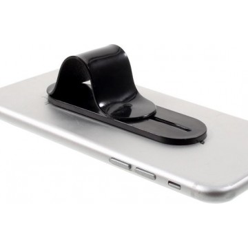 GadgetBay Universele vinger grip verstelbare TPU houder standaard zwart