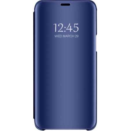 Samsung Galaxy A20S Hoesje - Clear View Case - Blauw