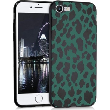 iMoshion Design voor de iPhone SE (2020) / 8 / 7 hoesje - Luipaard - Groen / Zwart